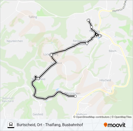 382 RUFBUS Bus Line Map