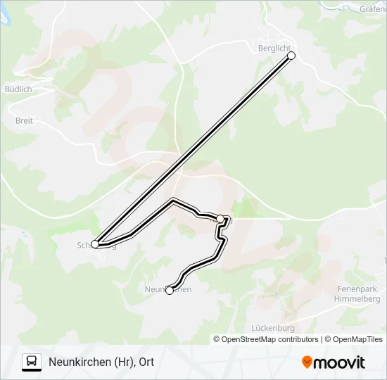 383 RUFBUS Bus Line Map