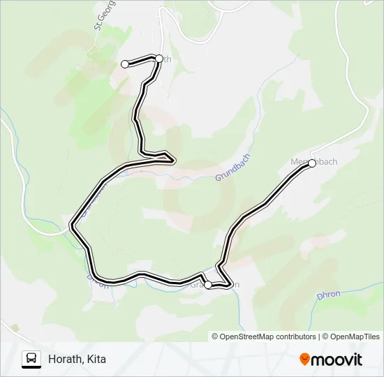 387 RUFBUS Bus Line Map