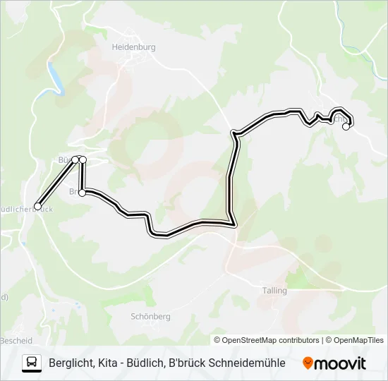 388 RUFBUS Bus Line Map