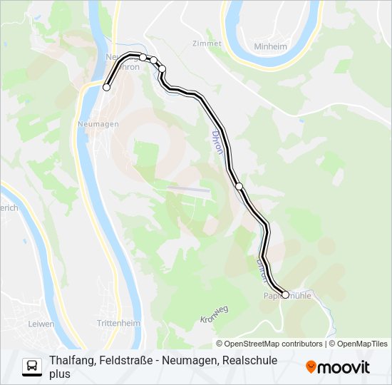 389 RUFBUS Bus Line Map