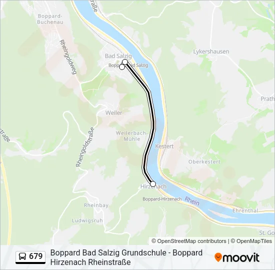 679 Bus Line Map