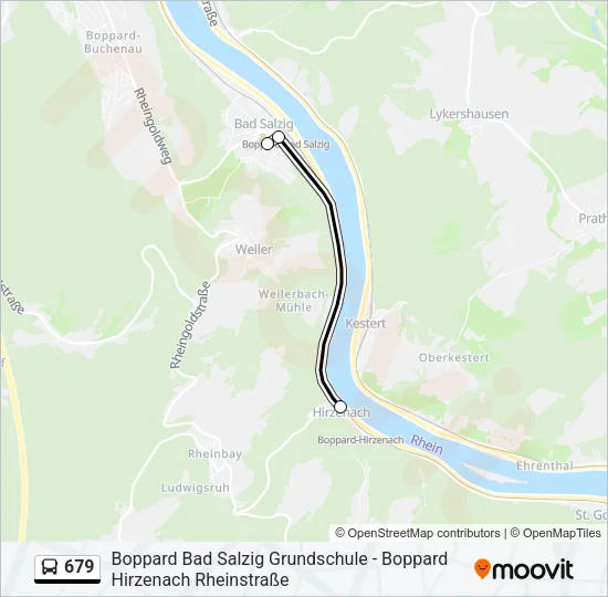 679 Bus Line Map