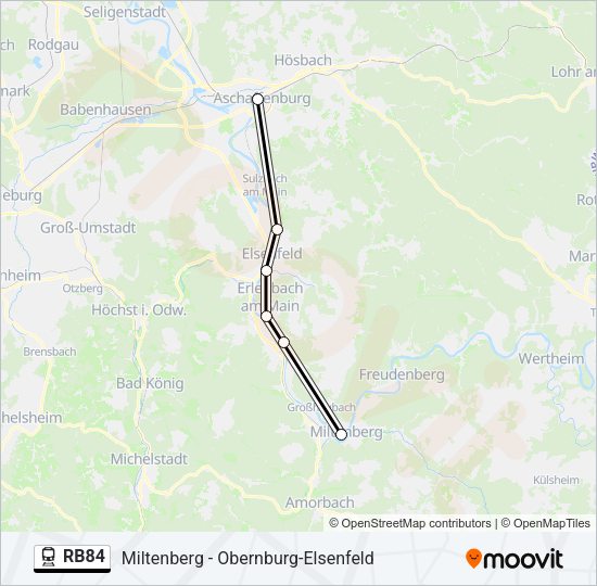 RB84 Train Line Map