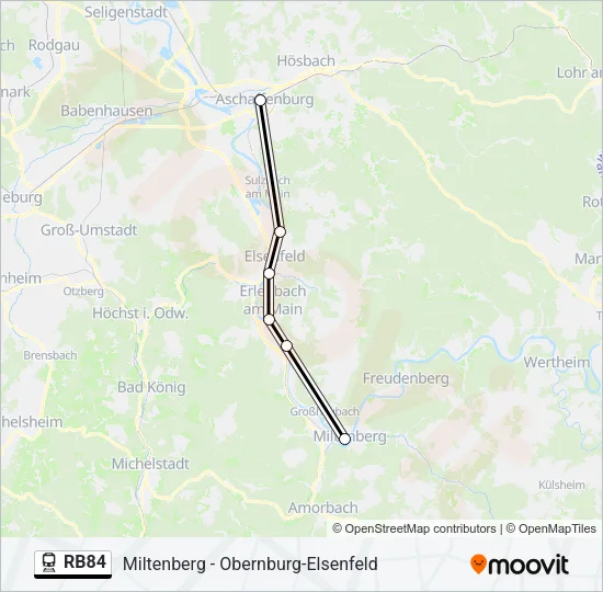 RB84 Train Line Map