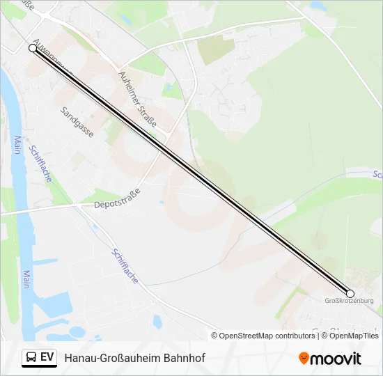 Автобус EV: карта маршрута