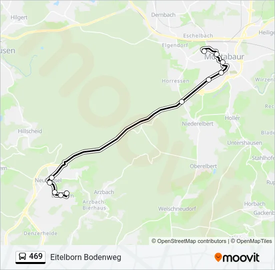 469 Bus Line Map