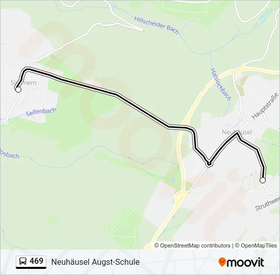 469 Bus Line Map