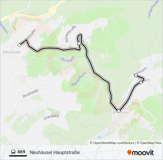 469 Bus Line Map
