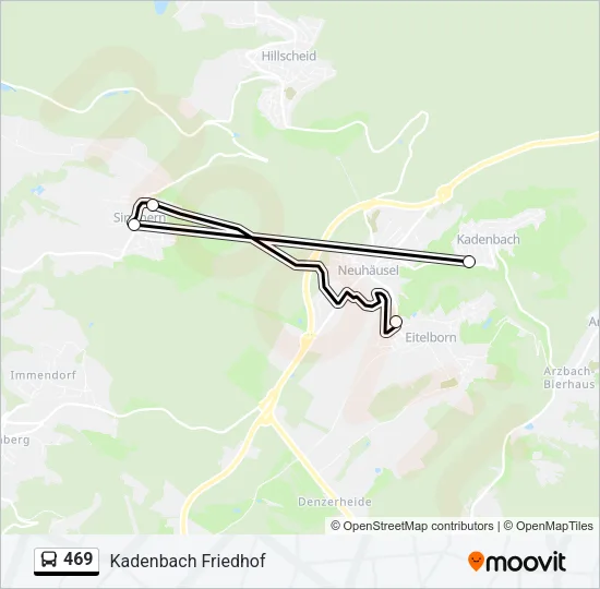 469 Bus Line Map