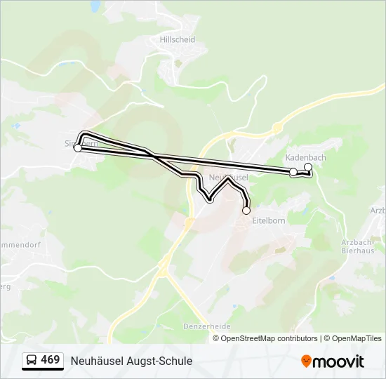 469 Bus Line Map