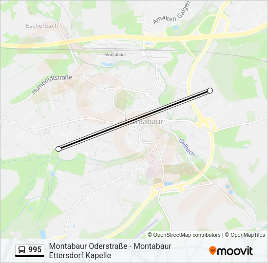995 Bus Line Map