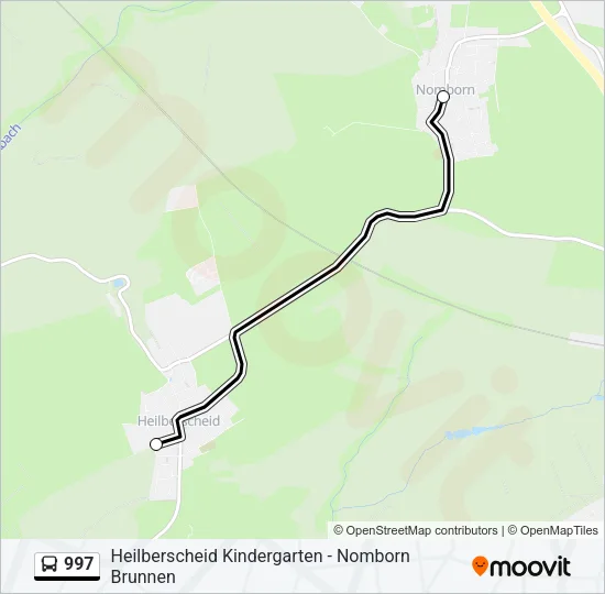 997 Bus Line Map