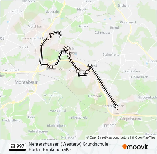 997 Bus Line Map