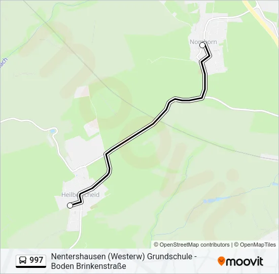 997 Bus Line Map