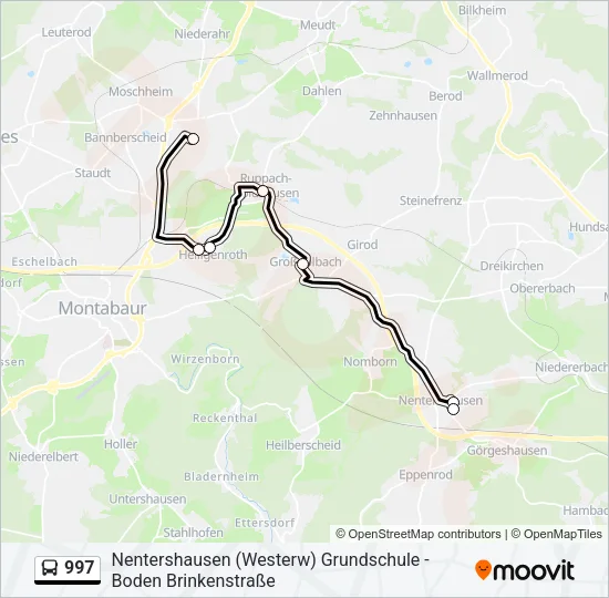 997 Bus Line Map