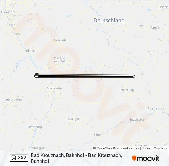 252 Bus Line Map
