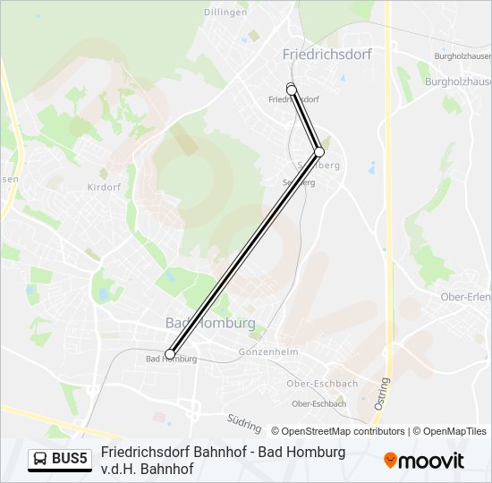 BUS5 Bus Line Map