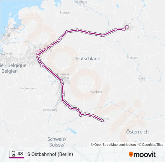 48 Train Line Map