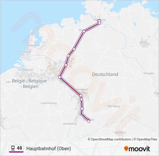 48 Train Line Map