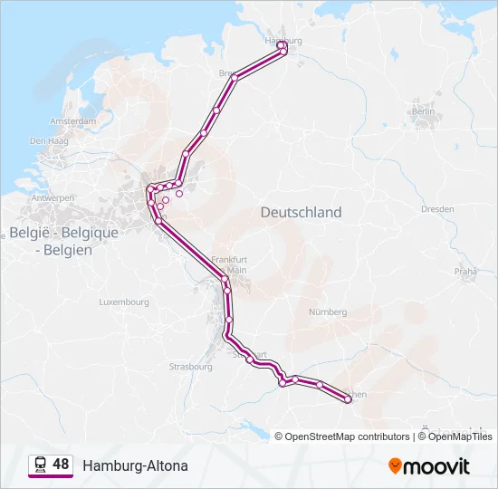 48 Train Line Map