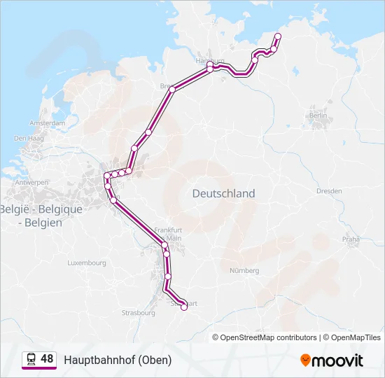48 Train Line Map