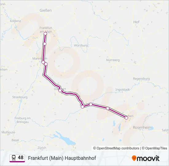 48 Train Line Map