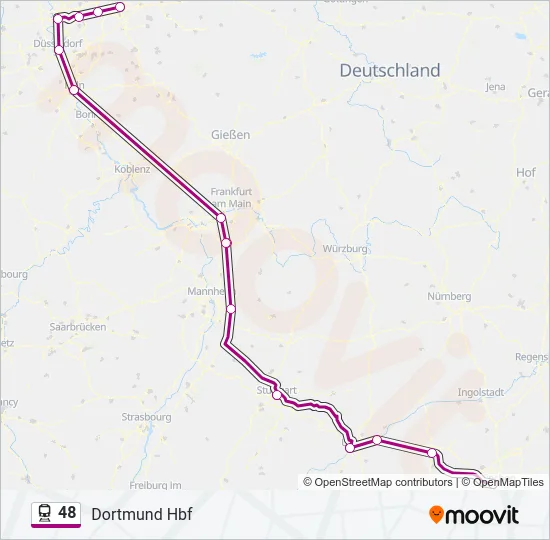 48 Train Line Map