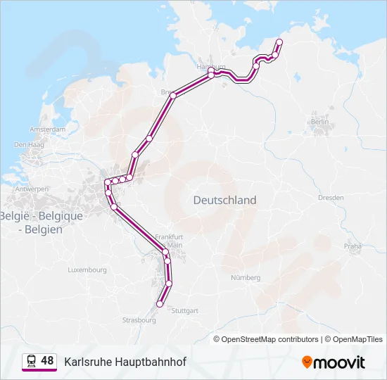 48 Train Line Map