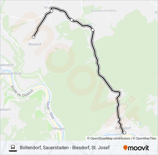 431 RUFBUS Bus Line Map