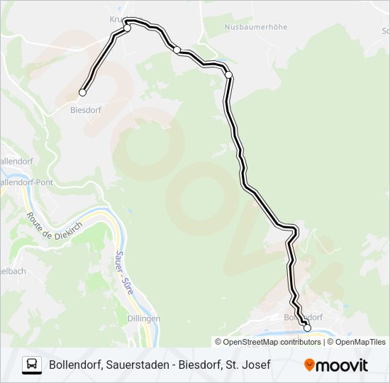 431 RUFBUS Bus Line Map