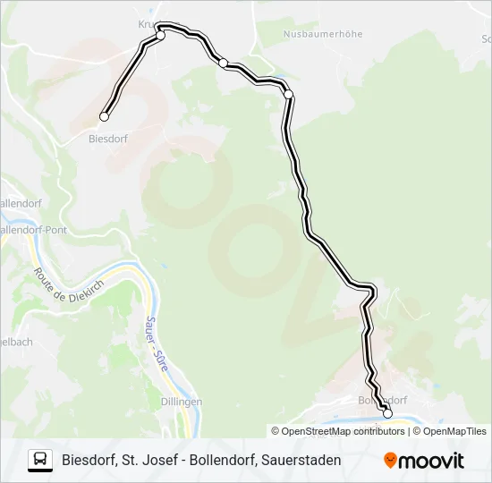431 RUFBUS Bus Line Map