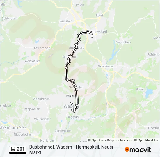 201  Line Map