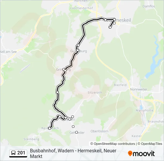 201  Line Map