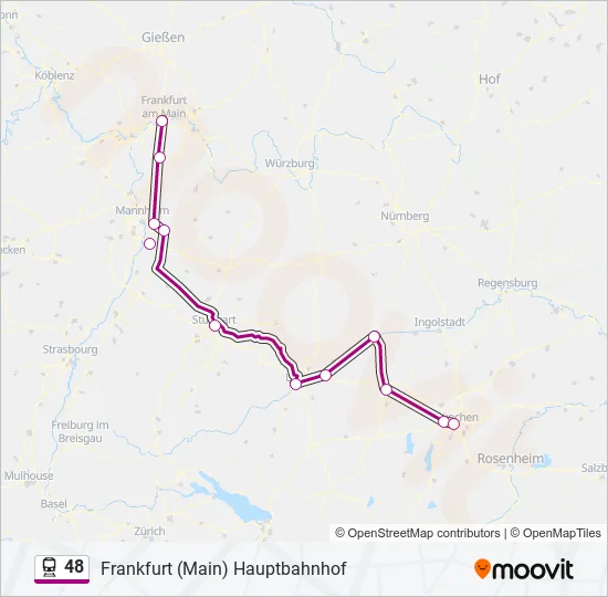 48 Train Line Map