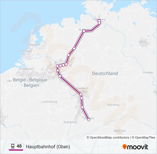 48 Train Line Map