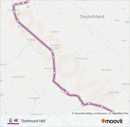 48 Train Line Map