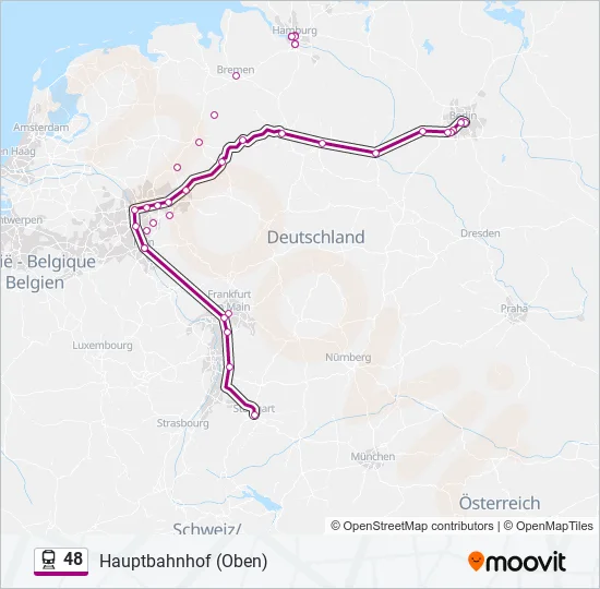 48 Train Line Map