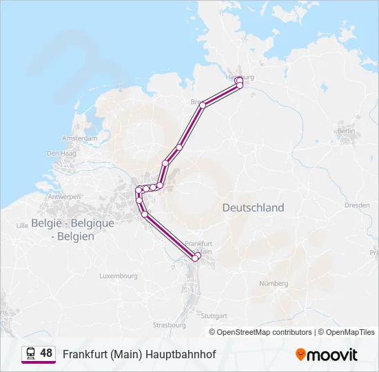 48 Train Line Map