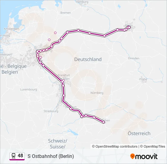 48 Train Line Map