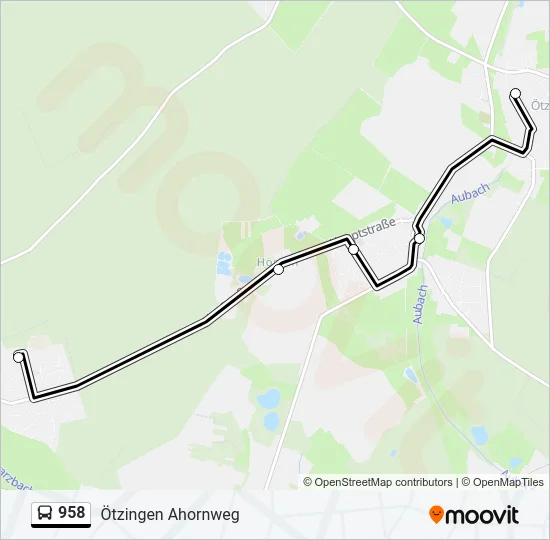 958 Bus Line Map