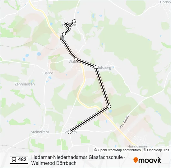 Автобус 482: карта маршрута