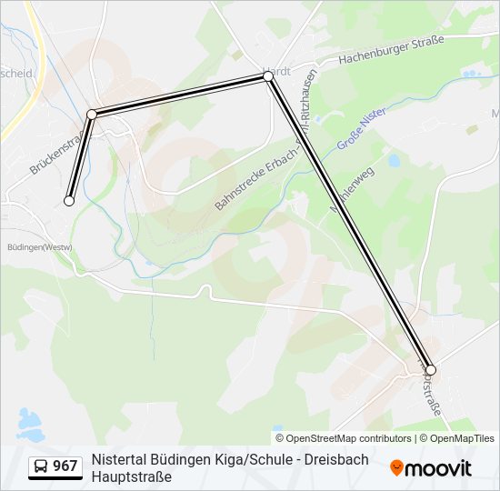 967 Bus Line Map
