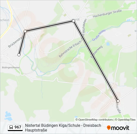 967 Bus Line Map