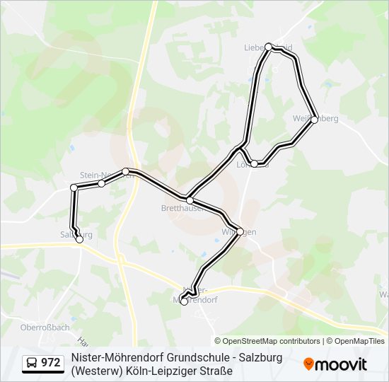 972 Bus Line Map