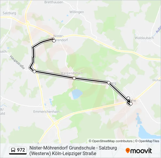 972 Bus Line Map