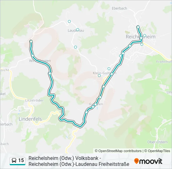 15 Bus Line Map
