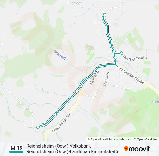 15 Bus Line Map