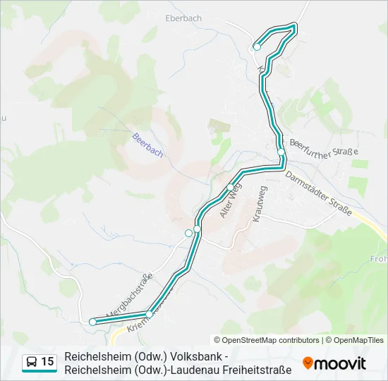 15 Bus Line Map