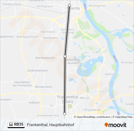 RB35 Bus Line Map